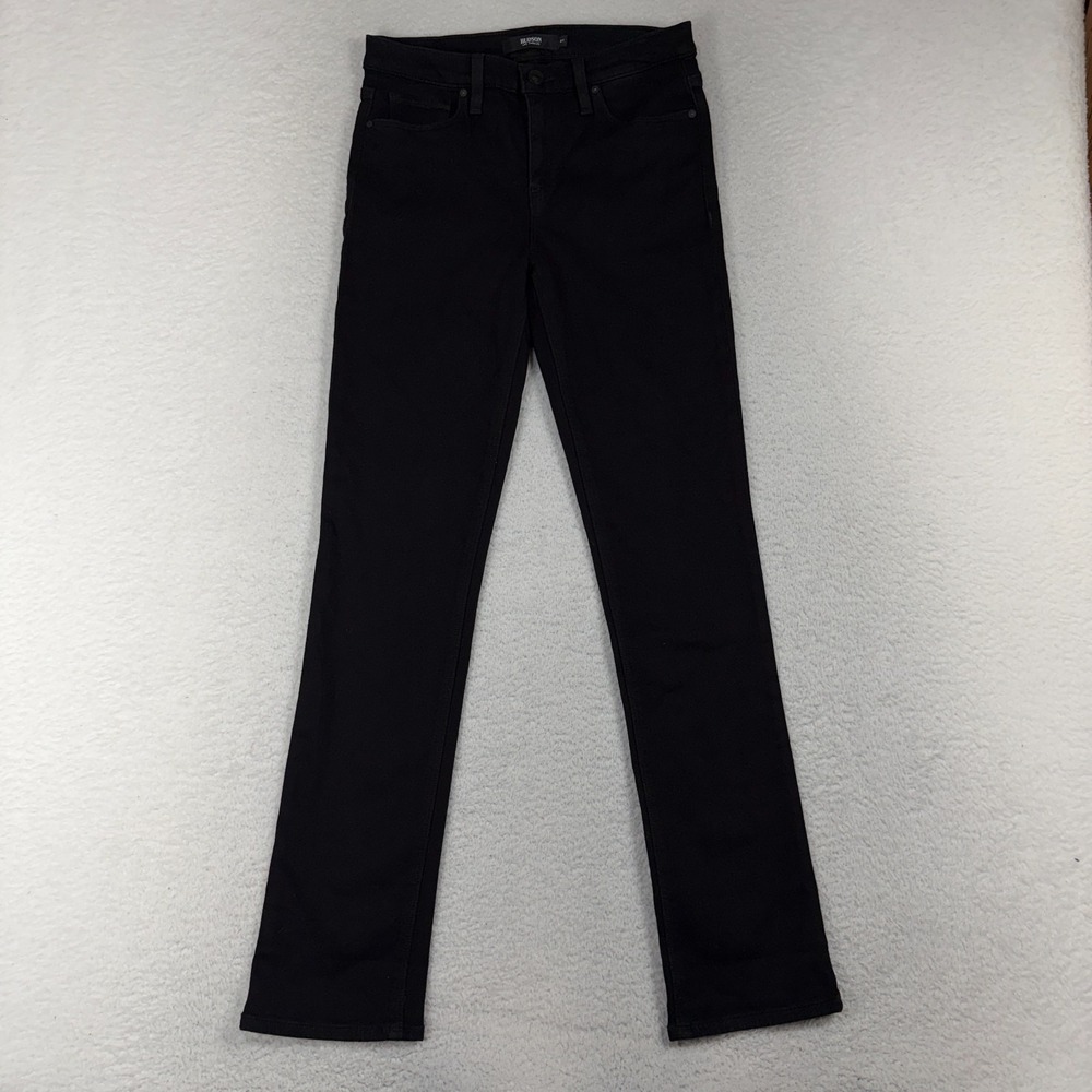 Hudson Nico Black Skinny Jeans Enhance Straight 27 (28.5x30.5) Stretch NEW W TAG